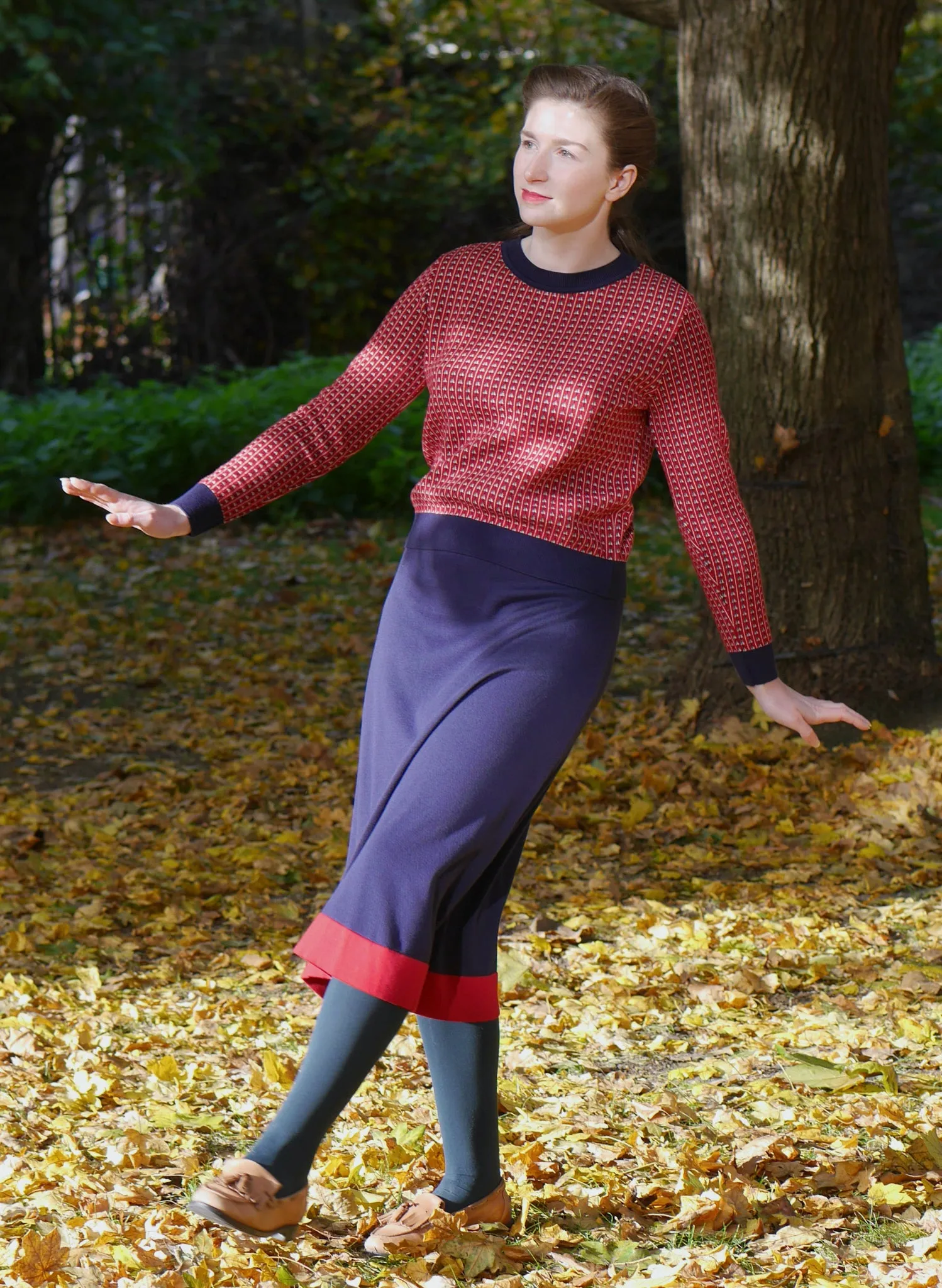 Alba Knitted Jumper - Red Rocket