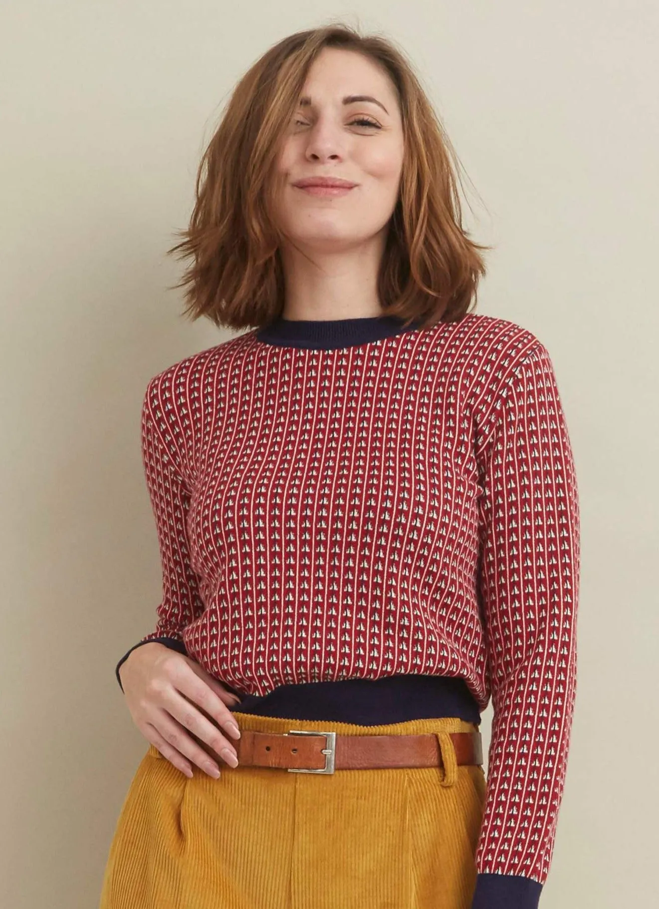 Alba Knitted Jumper - Red Rocket