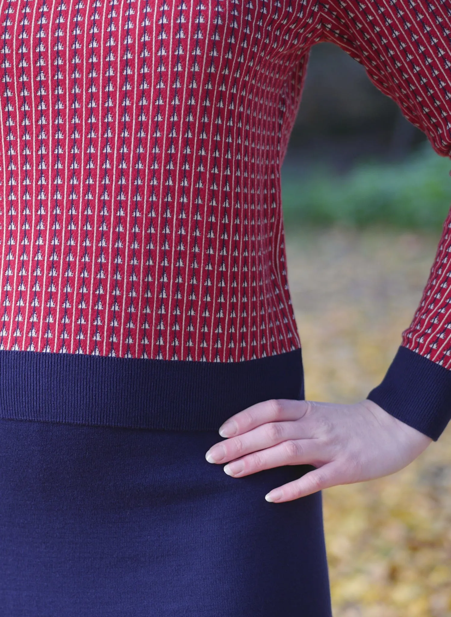 Alba Knitted Jumper - Red Rocket