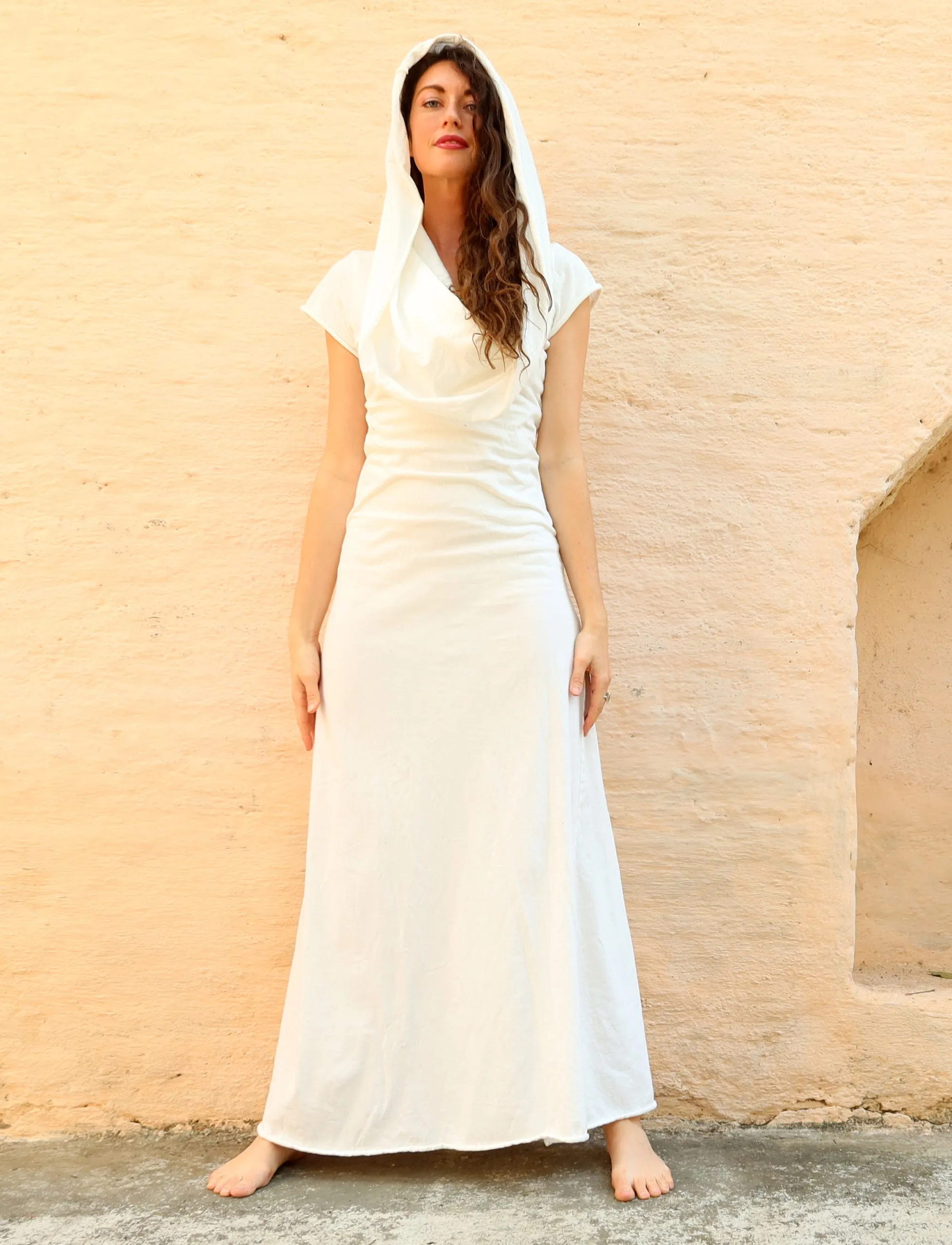 Ama Cowl Simplicity Long Dress