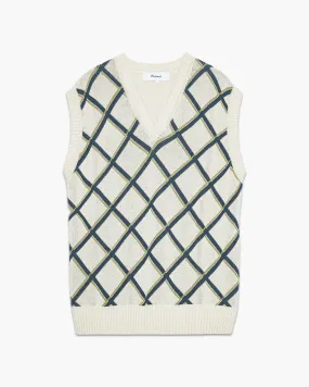 Argyle Knitted Vest