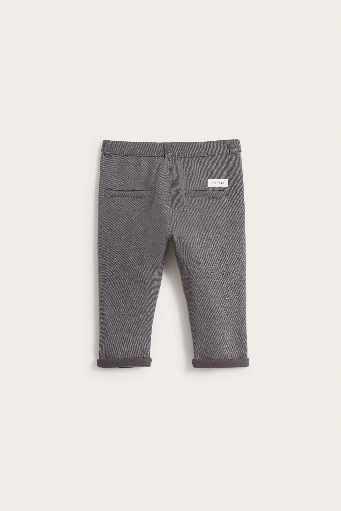 Baby gray knitted dress trousers