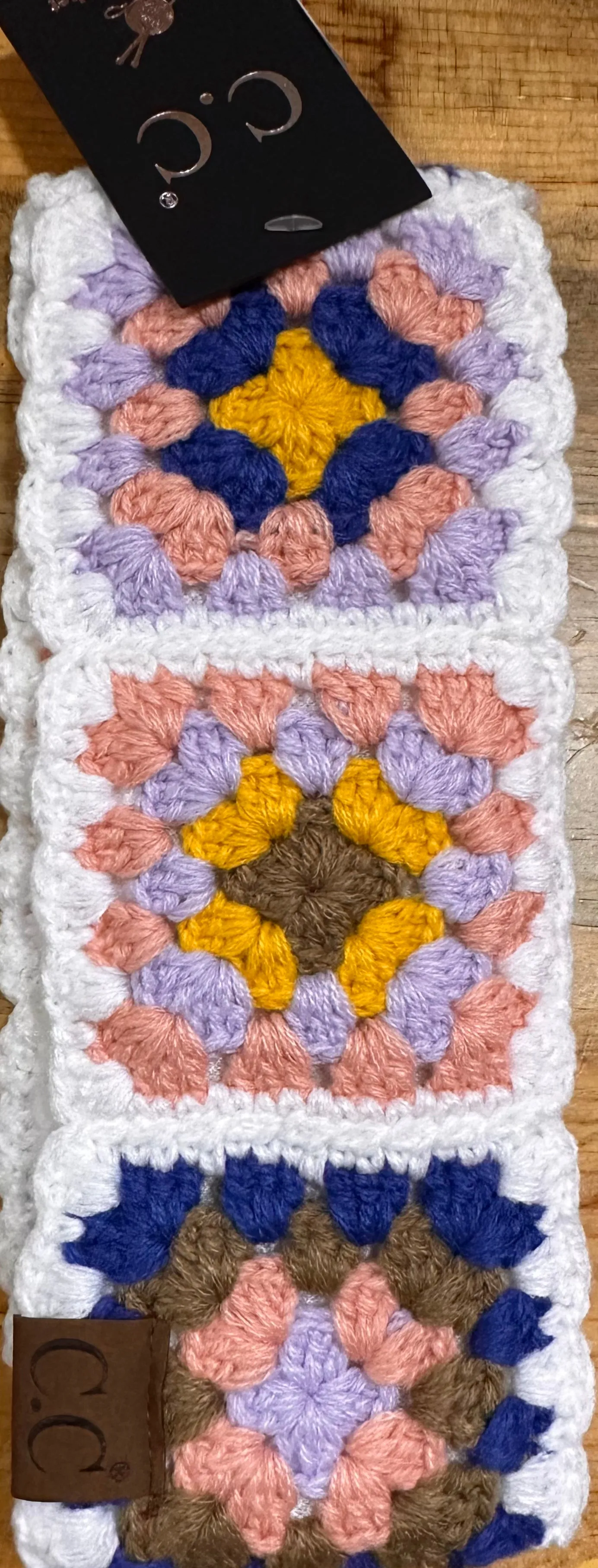 Fuzzy Lined Crochet Head Wrap By C.C Beanie