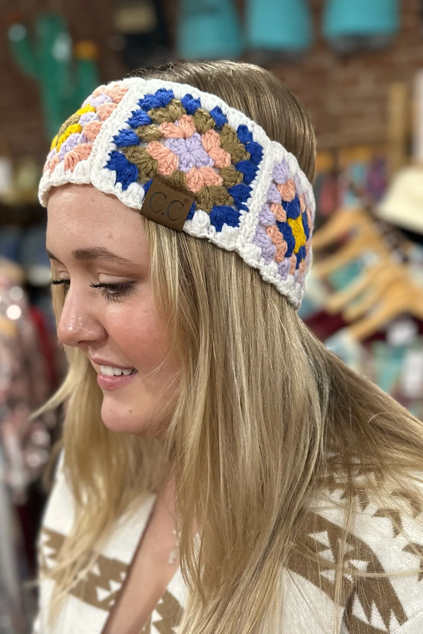 Fuzzy Lined Crochet Head Wrap By C.C Beanie