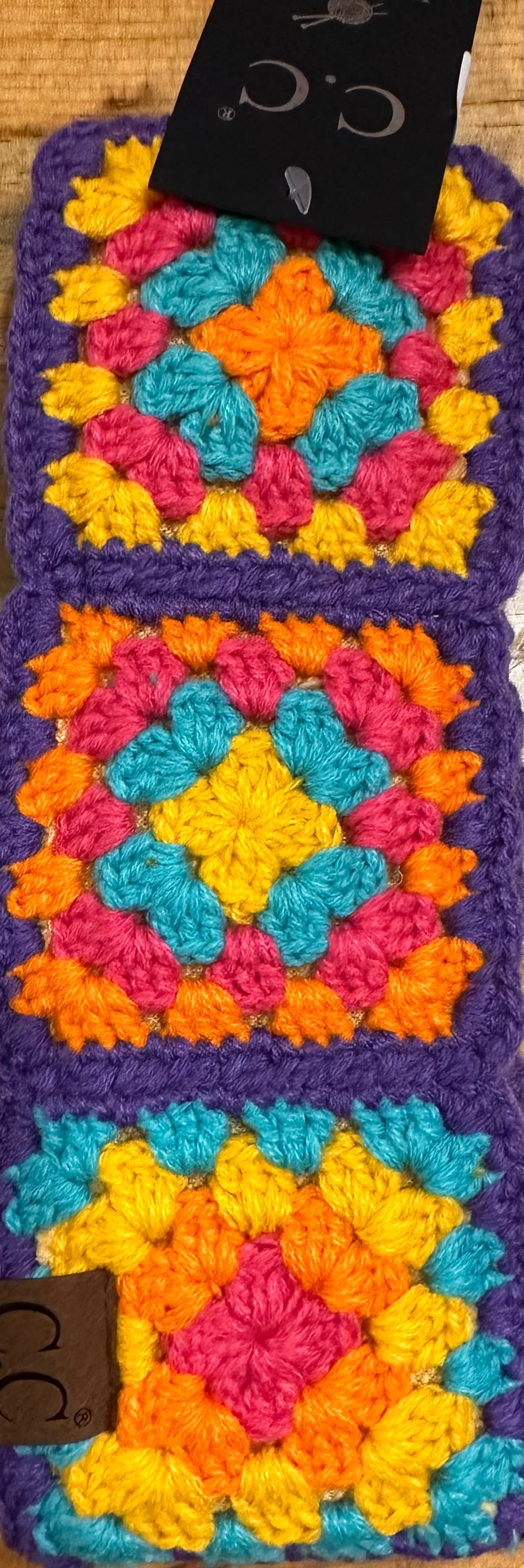 Fuzzy Lined Crochet Head Wrap By C.C Beanie