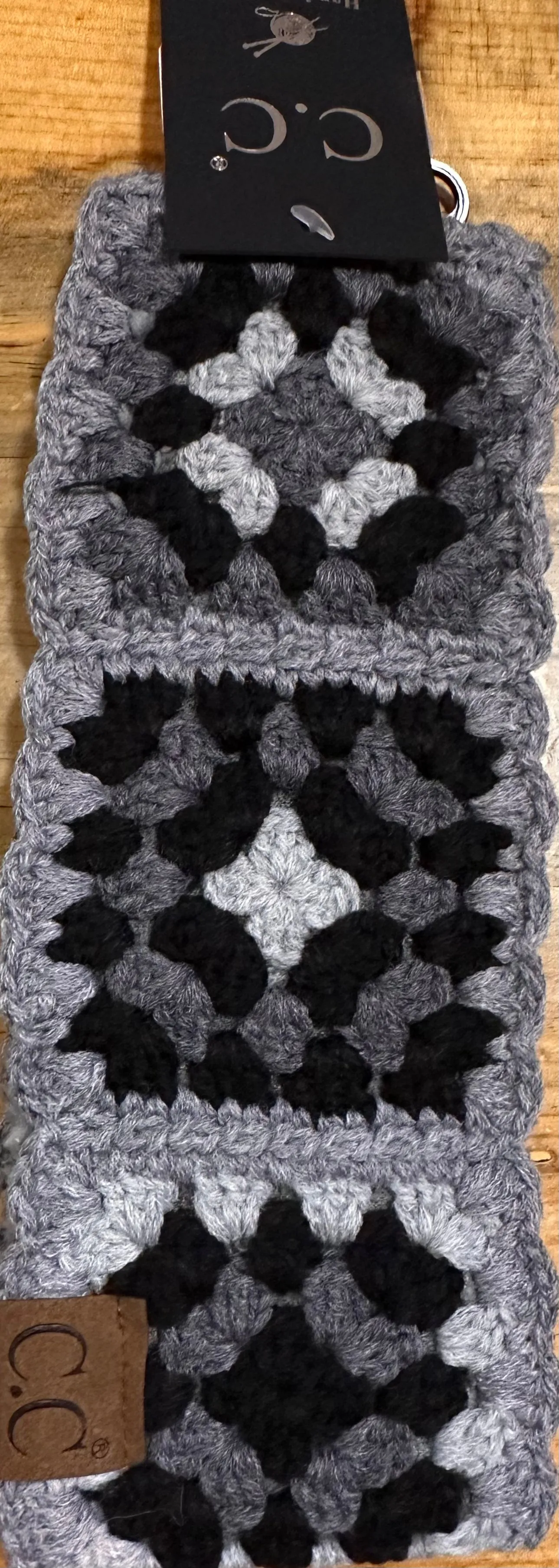 Fuzzy Lined Crochet Head Wrap By C.C Beanie