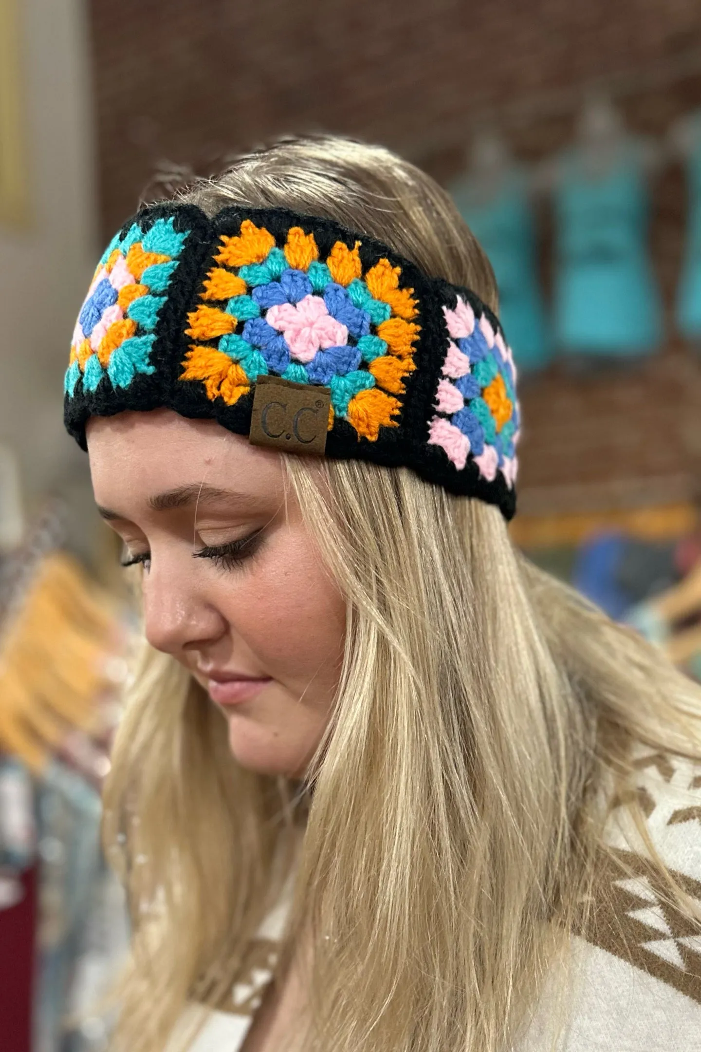 Fuzzy Lined Crochet Head Wrap By C.C Beanie