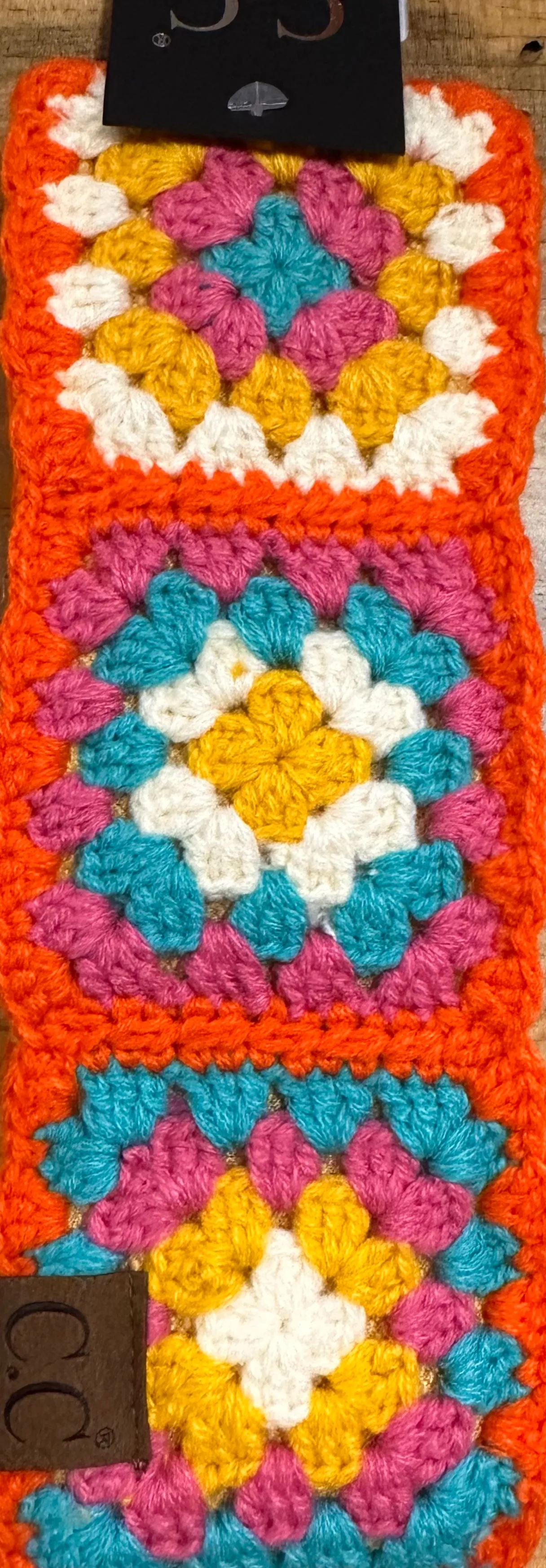 Fuzzy Lined Crochet Head Wrap By C.C Beanie