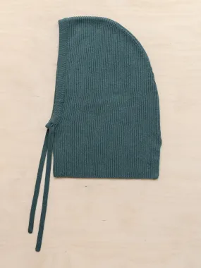 Merino hood in green