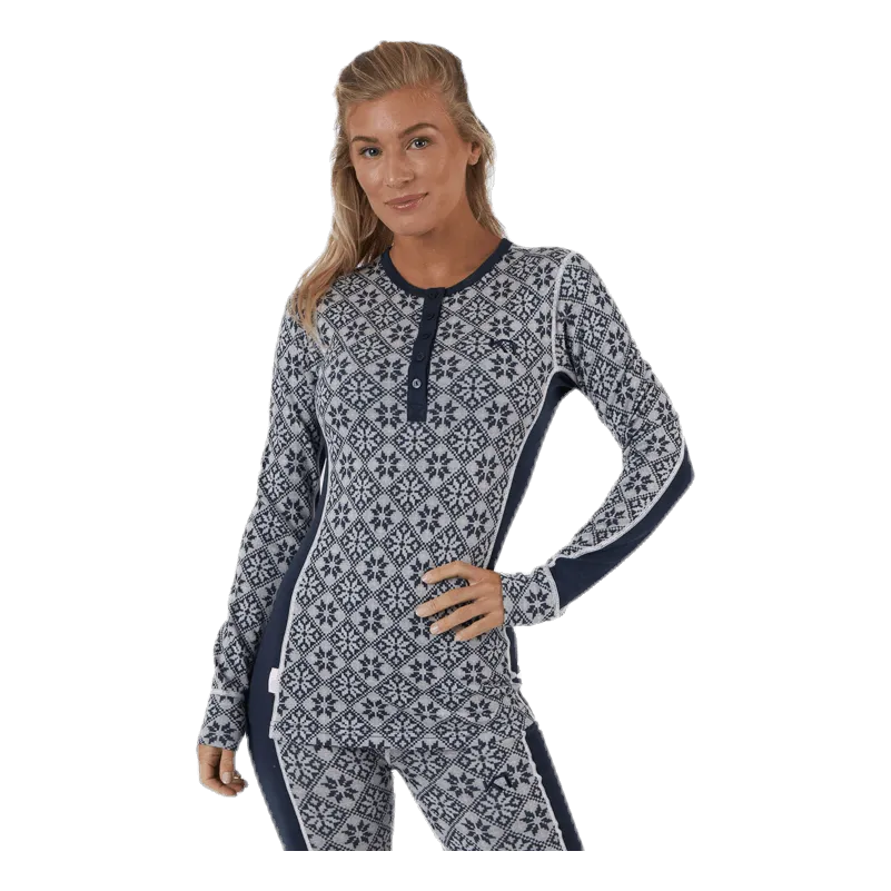 Rose Long Sleeve Shirt Blue