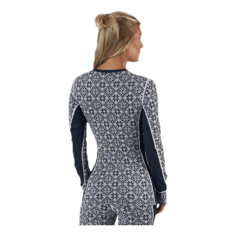 Rose Long Sleeve Shirt Blue